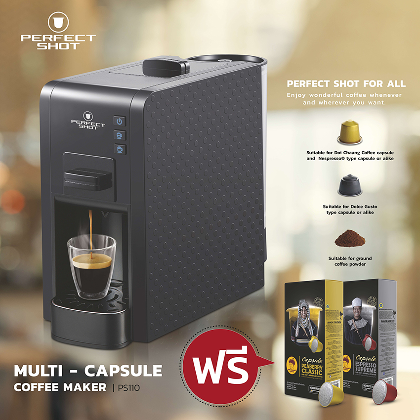 PERFECT SHOT – Multi Capsule Coffee Maker - Doi Chaang Coffee